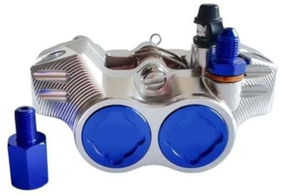 Pinza freno a disco anteriore CNC a 4 pistoncini compatibile con moto radiale piccola MT07 MT09 84mm(As Shown)