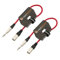 2 x Male XLR to 6.35mm Stereo Jack Lead/Balanced Signal Patch Cable / 2 Pack 0.5m Red/Red