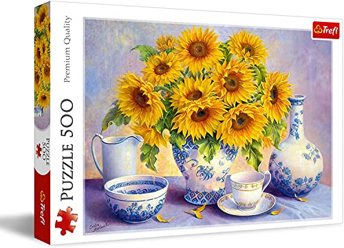 Trefl, Puzzle, Sonnenblumen, 500 Teile, Premium Quality, für Erwachsene und Kinder ab 10 Jahren, Farbig