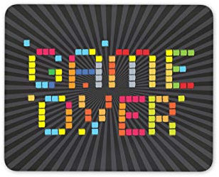 Destination Vinyl Ltd Game Over Retro Mouse Mat Pad - Gaming Gamer Dad Brother Computer #14129