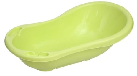 Lorelli Babybadewanne mit Ablagefächer, 84 cm lang, ergonomische Form ab Geburt grün