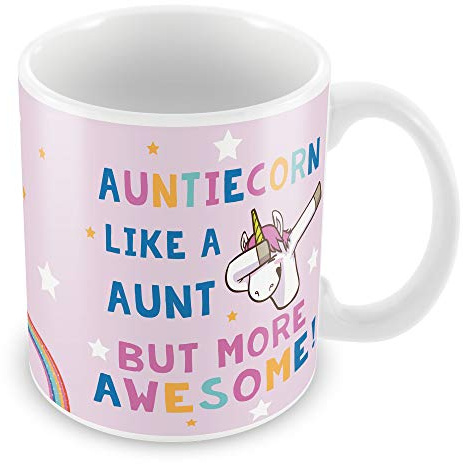 AUNTIECORN Auntie Gift Unicorn Mug