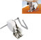 EMAGEREN Prensatela de Doble Arrastre para Máquina de Coser Singer Brother Toyota Alfa, Pie Prensatelas Maquina Coser, Pie de Doble Arrastre con Guía, 7mm de Largo, Caña Baja