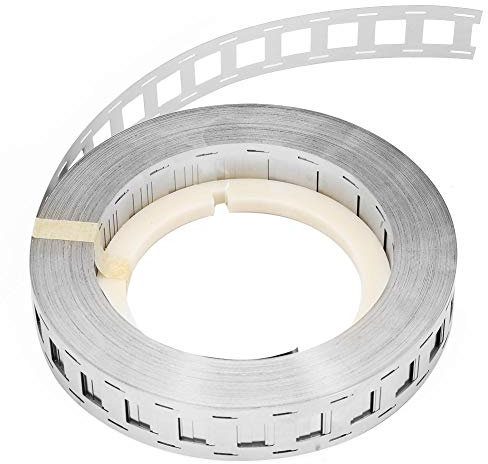 Lithium Battery Nickel Strip, Heaveant 1000g Double Line Battery Nickel Strip 18650 Lithium Battery Nickel Plated Steel Belt(25.5 * 18.5mm)