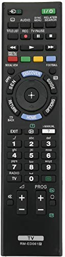 VINABTY RM-ED061 Telecomando di ricambio per Sony TV KDL-32W706B KDL-50W805B KDL-55W815B KDL-42W829B KDL-48W585B KDL-50W815B KDL-32W705B KDL-42W650A KDL-50W705B KDL-50W829B KDL-55W955B KD-49X8505B