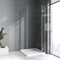 BD-Baode Duschkabine Eckeinstieg 75x90x195 cm 180° Falttür Duschabtrennung mit Seitenwand 6mm ESG Sicherheitsglas Nano Glas Duschwand