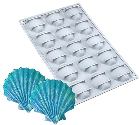 Chocolat Moulds- Silicone 3D Moule À Moule DIY Moule Jelly Pudding Dessert Moule À Bonbons, 15 trous Coquille