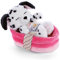 NICI Kuscheltier Hund im Körbchen 12 cm – Sleeping Pets Plüschtier Dalmatiner für Mädchen, Jungen & Babys – Stofftier Hund zum Kuscheln, Spielen & Schlafen – Gemütliches Schmusetier