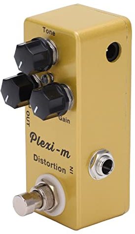 Gitarren-Effektpedal, Gitarren-Delay-Pedal True Bypass-Gitarren-Fuzz-Effekt für E-Bass – Gelb