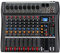 Depusheng DX8 Table de mixage professionnelle Console de carte son Interface 8 canaux Entrée MP3 Alimentation fantôme 48 V DJ Studio FX Châssis en acier, Table de mixage audio USB Bluetooth pour PC