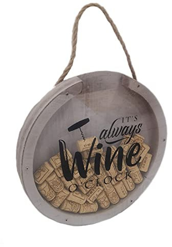 Weinkorkhalter Dekor Geschenke Schatten Box Weinschild für Weinliebhaber Zubehör Display Aufbewahrung Dekorative Behälter