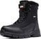 SHULOOK Winterstiefel Herren Wasserdicht Warm Gefüttert Schneestiefel Winterschuhe herren rutschfeste Hohe Wanderschuhe Herren Outdoor Schuhe Winter für Wandern Arbeiten Camping (Schwarz EU 42)