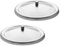 KICHOUSE 2pcs Stainless Steel Cup Lids Travel Cup Lid Lidded Mug Heat Preservation Easy Install