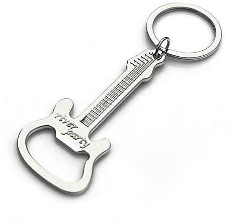 Porte-clés décapsuleur Style Guitare électrique en Acier.