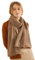 Prettystern Yak-Wolle und Lamm-Wolle luftig Warm Strick-Schal Winter-Schal Kaschmir Stola für Herren Damen Braun