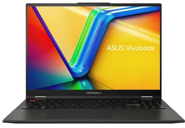 ASUS Vivobook S 16 Flip Convertible Laptop |16 Full-HD 16:10 IPS TOUCH Display | Intel Core i9-13900H | 16 GB RAM | 1 TB SSD | Intel Iris Xe | Windows 11 | QWERTZ Tastatur | Midnight Black