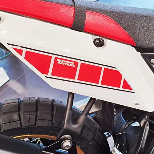 Resin Bike Adhesivos de Moto Compatibles con Yamaha Tenere 700 Rally 2023 2022. Protecciones Laterales Trasera de Choques y Arañazos de Moto. Adhesivo 3D Resinado - Made in Italy