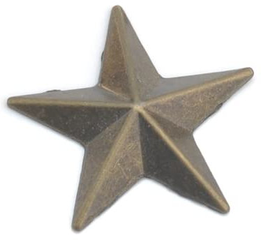 Rivets métalliques en alliage de zinc Rivets Big Star pour jeans Vêtement Clou en aluminium Nickel Noir Or Bronze ZD-026 29mm 60sets / lot-Laiton antique