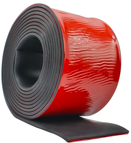 Rubber Strip Adhesive Neoprene Rubber Sheet 80mm(W) x3mm(T) x3m(L) Solid Rubber Rolls for DIY, Washers, Crafts, Pads, Flooring Protection, Supports, Seal Floor Covering, Leveling, Weather Seal