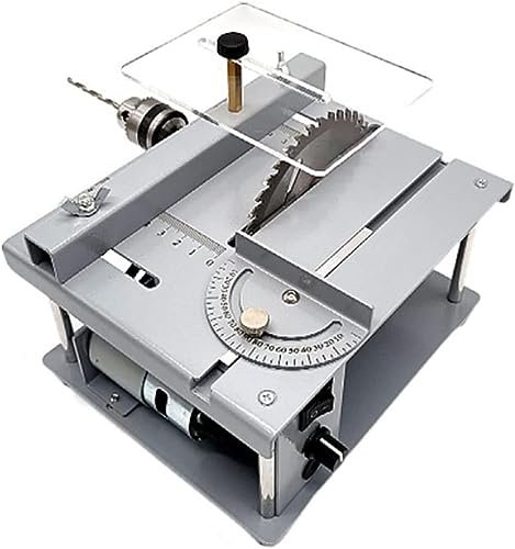 Table Saw, Portable Table Saw, Bench Top Saw for Woodworking, Tabletop Saw for Indoor, Electric Cutting Tool, DIY Cutting Miniature Table Saw (Size : 19x16.5x10cm)