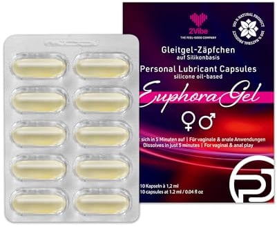 Gleitmittel Zäpfchen (Kapseln) auf Silikonbasis 10 x 1,2 ml