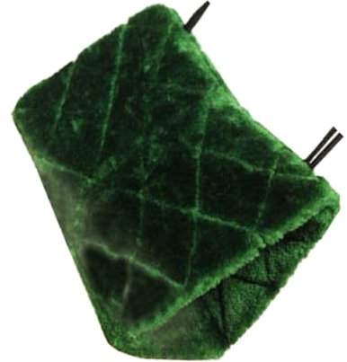 DSOUWEH Schöner Vogelkäfig für Kanarienvögel und Papageien. Weicher Stoff sorgt für Komfort und Sicherheit im Käfig für Vögel und Sittiche. Baumwolle, Grün, S (17x16x12cm)