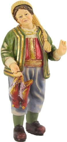 FADEDA Abweisender Wirt/Höhe:10 cm/handbemalt/detailgetreue Krippen Figuren - Weihnachten Tisch Dekoration Krippe Zubehör