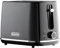 Daewoo Stirling Collection, 2 Slice Toaster, Easy Cleaning, Safety Features, Cord Storage, High Lift Lever, Browning Controls, Defrost, Reheat, Cancel Functions, Part Of A Collection, Black