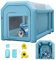 VEVOR Cabine de peinture gonflable 4 x 2,5 x 2,5 m - Tente en tissu Oxford 210D PVC - Cabine de peinture de voiture avec ventilateur de gonflage/ventilation - Idéal pour la peinture et la réparation