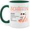 Tasse Tassen 325ml - Job & Beruf - Schäffin I Chefin Geschenk I Anführerin I Leiterin I Vorgesetzte I Lustig I Witzig I Weihnachten - 325 ml - Dunkelgrün - kaffeebecher sprüche arbeit schaf