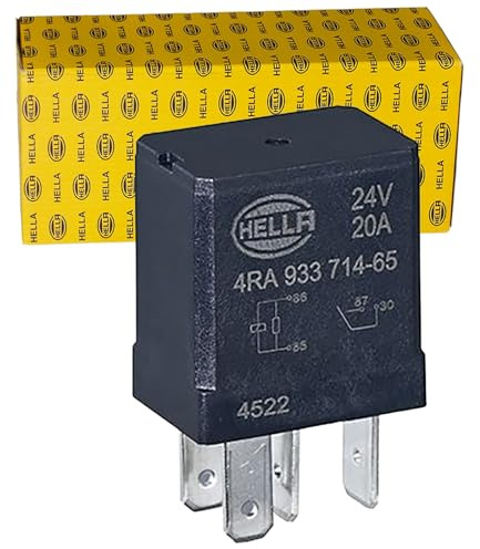 HELLA Relais, Arbeitsstrom - 24V - 4-polig - Schließer - 4RA 933 714-651 | 4RA 933 714-651, Relais, Arbeitsstrom