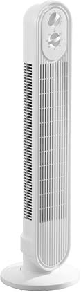 Daewoo 30Inch Slimline Tower Fan, 3 Speed Settings, With Oscillation, 2 Hour Timer, Easy To Use Dials, Carry Handle, Portable, Sturdy Base, For All Floor Types, Cooling Bedrooms, Living Rooms And More