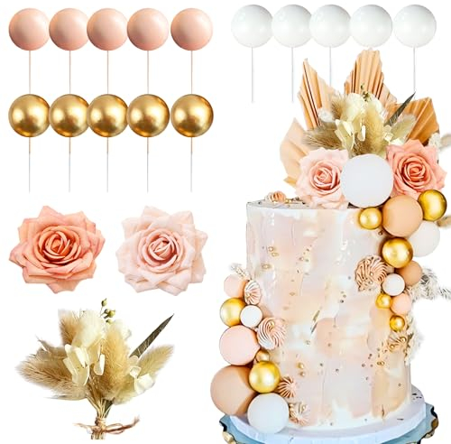 Roaring Good Time Boho Rose Dekoration Kuchen Deko Hochzeit Goldene Hochzeit Kuchen Deko Mädchen Blumen Tortendeko