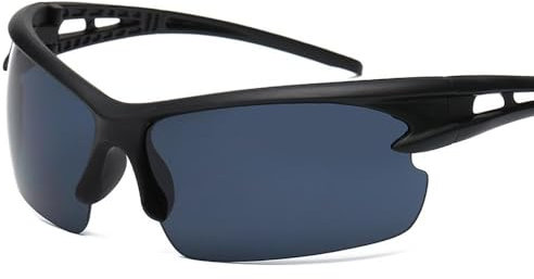 1Stück Outdoor Reitgläser, Mode Bogen Leichte Sonnenbrille Staubdes Winddichte Sicherheit Sonnenbrille für Outdoor Aktivität Sport Eyewear Schwarzgrau