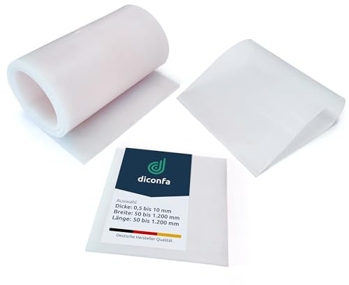 diconfa Tappetino in silicone SU MISURA - SPESSORE da 0,5 mm a 10 mm - LARGHEZZA/LUNGHEZZA da 50 mm a 1200 mm // 700 mm x 700 mm x 0,5 mm (70 cm x 70 cm x 0,05 cm) supporto trasparente lastra
