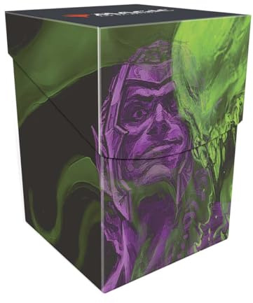 Ultra Pro - MTG Duskmourn 100+ Deck Box Ft. Tyvar, der Pummeler für Magic: The Gathering, Schützen und Aufbewahren von bis zu 100+ Double Sleeves Standardkarten, Sicherer Deckel, Lebendige Gestaltung