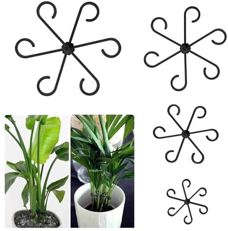 12 Stück Pflanzenstütze Staudenhalter 4 Größen Staudenhalter Stützring Pflanze Stängelstützen Ring für Pflanzen, Blume, Hortensien, Rosen, Tomaten