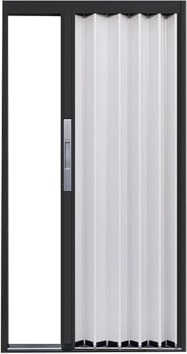 AVLLSO Falttüre 180-60 cm breit Zimmertür schieben. Für Türen/Schlafzimmer/Balkon/Badezimmer(Black(WxH),56x80in(141x203cm))