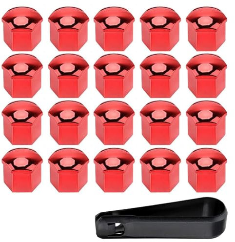 DTZAEUKE Capuchon De Vis Voiture pour Peugeot 301 308 408 508, Jantes Pneus Cache éCrous Et Boulons Automobiles PièCes Fournitures Externe Accessoires,E-19mm