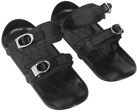 Fauitay Mini Short Ski Skates für Schnee, Dünne Skatenskier, Verstellbare Skisportgeräte Im Freien, Winter Skiresiefel für Erwachsene Männer Frauen Frauen