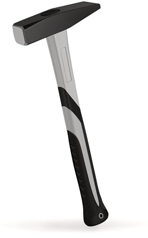 C&T Schlosserhammer300 g, Glasfasergriff, DIN 1041, schwarz/grau