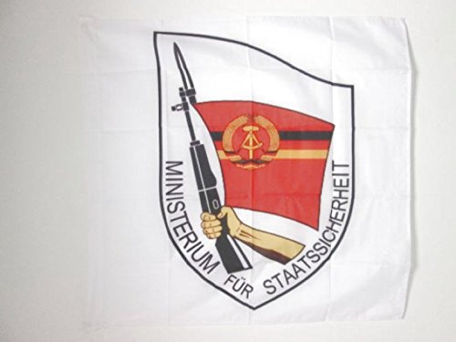 AZ FLAG Bandiera STASI della Germania EST 90x90cm - Bandiera DE LA RDT 90 x 90 cm Foro per Asta