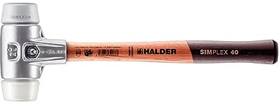 Simplex Schonhammer, TPE-mid / Superplastik; mit Aluminiumgehäuse und hochwertigem Holzstiel | D=40 mm | 3137.040