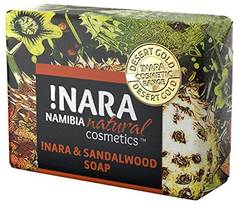 Nara Seife mit Sandelholz, handgemachte Naturkosmetik Öl-Seife zur täglichen Gesichtspflege und Körperpflege (1x80 gr)