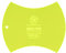 Acrylic Quilting Template, Apple Core | For Use with 10” Precut Fabric Squares | Layer Cake Patchwork Quilt Supplies for Cutting Patterns, Sewing, and DIY Blanket Making Projects