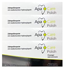 4x 20ml ApaCare Polish Zahnpolierpaste Flüssiger Zahnschmelz │NEU