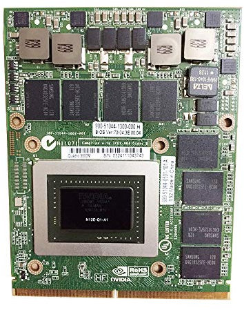 Nueva tarjeta gráfica de 2 GB GDDR5 de repuesto NVIDIA Quadro 3000M para HP EliteBook 8760w 8770w 8740w Dell Precision M6600 M6700 estación de trabajo portátil de reparación de piezas