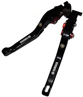 Motorrad Kupplung Brembeshebel verstellbar kompatibel für Yamaha YZF-R6 (1999-2004) YZF-R1 (2002-2003) (Falten)