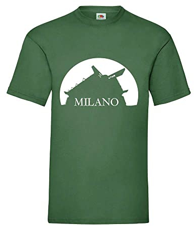 Stadion Milan - Maglietta da uomo, verde bottiglia, L