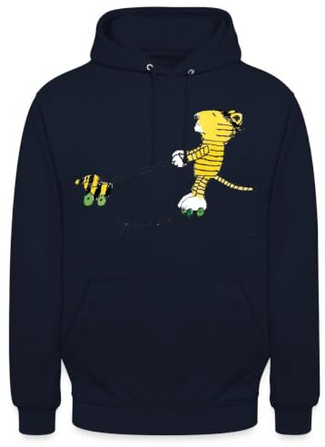 Spreadshirt Janosch Tiger auf Rollschuhen Unisex Hoodie